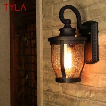 Външни стенни аплици В стил Ретро TYLA, Класическа led лампа за лофта, Водоустойчива IP65, Декоративна За дома, на Верандата, на Вилата