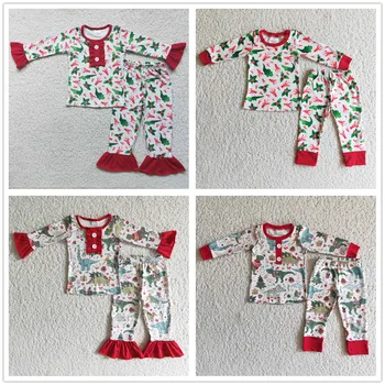 Гореща Коледната Разпродажба дрехи RTS за деца, Детски костюми за братя и сестри, детски комплекти зимни пижам