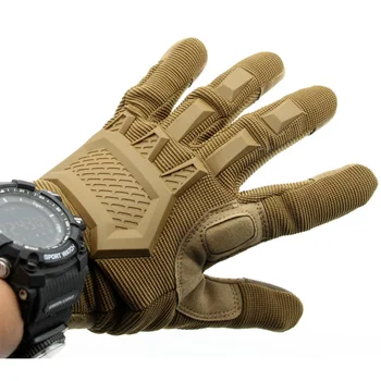 Градинска военна бойна ръкавица с пълна с пръст, нескользящая микрофибър, Мъже, жени, сензорен екран, Ветроупорен колоездене, спортни топли ръкавици без пръсти