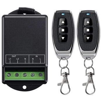 Двойна Безжичен ключ дистанционно управление Смяна на AC100-240V 10A за домашни инструменти, водна помпа, осветление