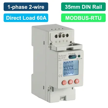 Двупосочен паралел за електромера Acrel DDSD1352 -C Електрически електромера с RS485 Modbus-RTU за Слънчева инвертор