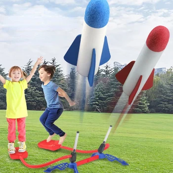 Детски Въздушен Тракане Ракета Foot Помпа Стартера Играчки Спортна Игра Скок Тракане Открит Детски Игри Набор От Скок Спортни Игри, Играчки За Деца