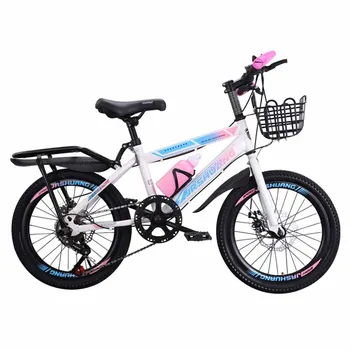 Детски велосипеди с рамка от високо стомана, двухдисковые спирачки, тежкотоварни гуми, под Наем унисекс, 22 инча, 24 инча