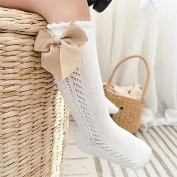Детски чорапи за момичета от 0 до 7 години, Памучни Чорапи, с голям Нос, обикновена летни Мрежести чорапи за момичета, Мода Принцеса, Аксесоари 2023