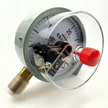 Диаметър на циферблата: 100 мм 0-40 Mpa Електрически контактен манометър