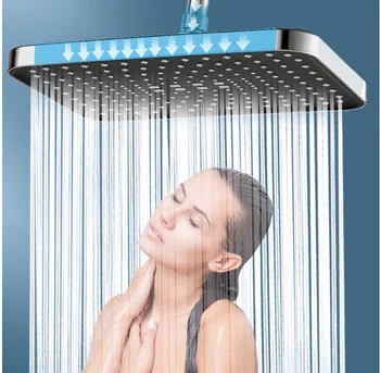 Дъждовна накрайник за душ, с голям поток от Херметичната Дъждовна накрайник за душ Кран за баня Резервни Части, Аксесоари за душ за дома и хотела