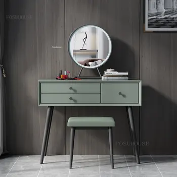 Европейските Скринове за Малки апартаменти 4 Цвята луксозен Тоалетка Минималистичен Творчески Скрин с чекмедже Модерни мебели за спалня Z