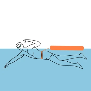 Евтин Здрав Ремък за горещо продажба на 2,5 *120 cm 32 г, Аксесоари за ленти за в плуване, Надуваеми Оранжеви детайли