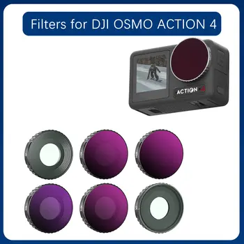 За DJI Osmo Action 4 Филтър на Обектива UV Регулируема CPL ND8 ND16 ND32 ND64 Професионален Протектор за Снимане Лесен Аксесоар