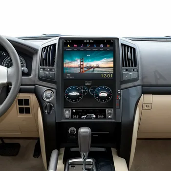 За Toyota Land Cruiser 2009-2015 Tesla Голям екран на Android 12-15 см Авто радио Мултимедиен DVD плейър GPS Навигатор
