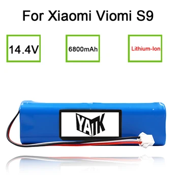 За XiaoMi Подмяна на Lydsto R1 Rodmi Eve Plus Viomi S9 Робот-Прахосмукачка Батерия с Капацитет 6800/9800 ма Аксесоари