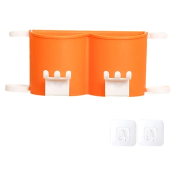 Задната Залепваща паста за зъби Компактен Притежателя на четка за зъби За Баня Удобен Стенен Електрически ABS Практичен Мултифункционален
