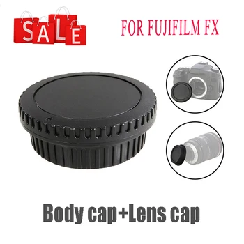 Задната капачка на обектива + Капак корпус С защита от прах ABS Пластмаса Черен за Fuji Fujifilm X-E1, X-PRO1 FX X Mount Аксесоари за фотоапарати