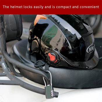 Заключване на веригата мотоциклетни каска за скутер, 3-значная комбинация на пароли за преносим кабел за заключване на пътищата велосипед Мтв