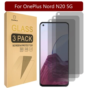 Защитно фолио Mr.Щит [3 опаковки] за защита на екрана OnePlus Nord N20 5G [Закалено стъкло] [Защита от шпионски] със срок на услугата