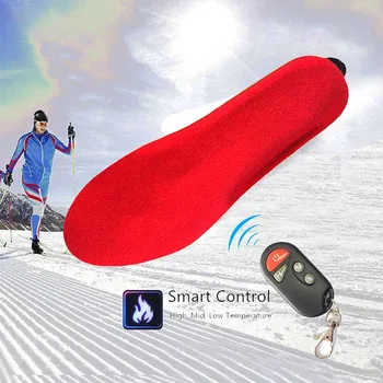 Зимни стелки-ястия за краката, USB Електрическа Акумулаторна обувки с подгряване, Втулки с контролер, Спортни термостельки за отдих