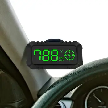 Измерване на скоростта за кола HUD Автомобилен GPS-дисплей Универсален GPS HUD Цифров скоростомер Авто километража Джаджи