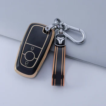 Калъф за автомобилни ключове от TPU за FORD EcoSport Mondeo Edge калъф за дистанционно на ключа на автомобила