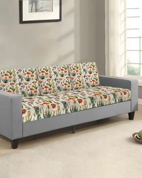 Калъф за възглавници на седалката на дивана в стил Ретро с цветен модел, защита мебели, Еластичен Моющийся Сменяем калъф за дивана, Гъвкави калъфи за мека мебел