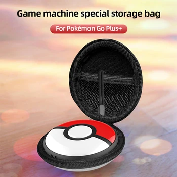 Калъф за съхранение на защитено от ръчно колан, твърд калъф с цип, устойчив на удари за Pokémon Go Plus + Crystal