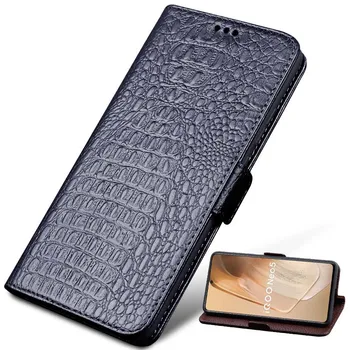 Калъф от естествена кожа за Huawei Honor Magic 5 Lite На 90 80 70 Pro Plus 60 50 SE 30 20, джобен формат за виза карта, флип-надолу капак за телефон