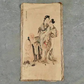 Китайски древен свитък, Динг Yunpeng - Рисунка, ръчно рисувани хартия, Парче за рисуване
