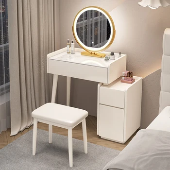 Класическата Тоалетка за спалня, Луксозен Скандинавски на Стол, Тоалетка с огледало, осветителни Тела за грим, Декоративна мебели за спалня