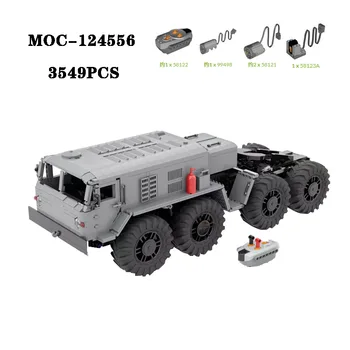 Класически MOC-124556, супер механични автомобил, с висока сложност splice, 3549 бр., играчка-конструктор за възрастни и деца, подарък за рожден ден