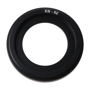 Козирка от сенници за обектив 40 мм f / 2.8 за монтиране на сенници STM ES-52 от обратната страна -черен
