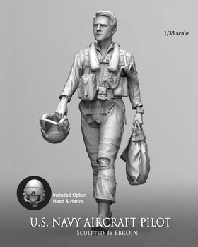 Колекция от Модели на Войник от катран в мащаб 1/35, Съвременен Пилот на военновъздушните сили на САЩ-ФЛОТ, Миниатюрни Статуя-Диорама В Разглобено Формата, Неокрашенный 467