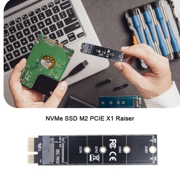 Конектор PCIE за NVME SSD Конвертор на твърди дискове PCI-E 1xTest Card четец на карти, твърд диск Поддържа 2230/42/60/80 M. 2 SSD