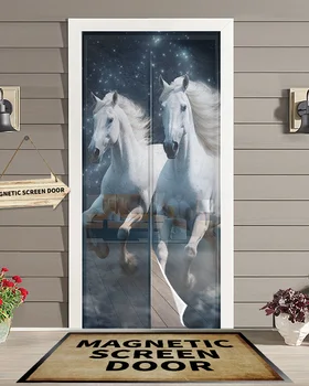 Конят на Звездното небе Облак Магнитна рамка, която да завеса Дневна Спалня Домашна противомоскитная окото Врата завеса