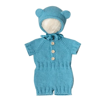 Костюм на мечка за снимки на новородени, дрехи за запомнящи се снимки, подарък