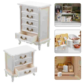 Кухненски шкафове, Мебели За куклена Къща Декоративен Малък Шкаф Умален Модел на Ландшафтния дизайн