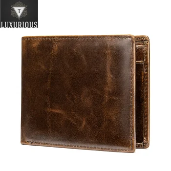 Луксозен RFID дизайнерски портфейл за монети, държач за кредитни карти, портфейл за мъже, дамски чанти за пари 7313