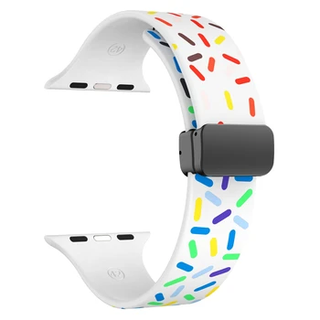 Магнитна каишка За Apple Watch band 49 мм 45 мм 44 мм 40 мм 41 мм 42 мм, 38 мм и 45 мм Силикон гривна iWatch Series 6 5 3 7 8 se ultra