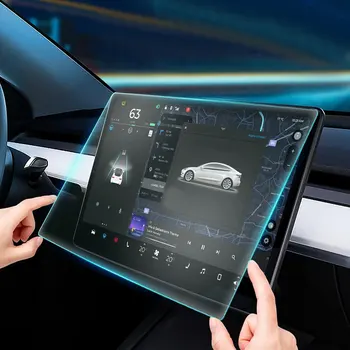 Мат HD Филм От Закалено Стъкло, Защитно Фолио За Екрана на Автомобила, Дисплей на Централната Конзола за Управление на Навигация за Tesla Model Y 3 2022 2023 2021