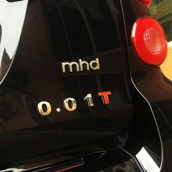 Метални етикети с 3D букви на опашката на колата, заден багажник, стикер с номер преместване, ремонт на стикер за Smart Fortwo Forfour, универсални аксесоари