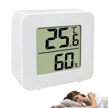 Мини-термометър-влагомер, Мини-Дигитален влагомер, Точен сензор за влажност За детска, Детска стая, Оранжерии, Спални