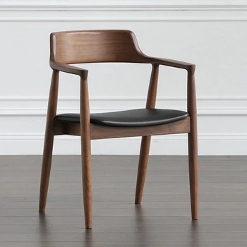 Минималистичен стол за театър, модерен грим за всекидневната, дизайнерски стол от скандинавски кожа, маса за Хранене, офис, хотел, кухненски мебели Cadeira