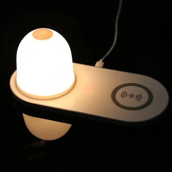 Многофункционално творческа безжично зарядно устройство Trouvaille с атмосферата светлина, зарядно устройство за мобилен телефон за iPhone 11 12 13 14 с лампа