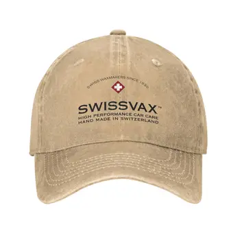 Модерен висококачествен деним, шапка с логото на Swissvax, вязаная капачка, бейзболна шапка