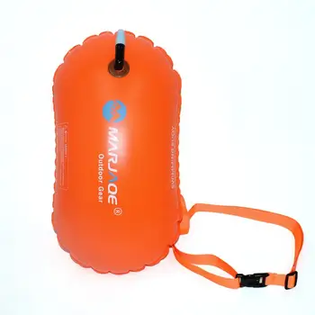 Надуваем Открит Плувен Шамандура, Теглене Гаф, Суха чанта, Двойна Въздушна чанта С поясным колан За гмуркане, Чанта за безопасност за съхраняване на водни спортове