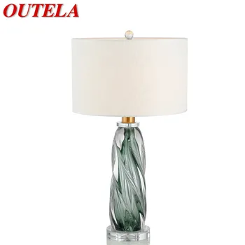 Настолна лампа OUTELA Nordic Glaze, модерно изкуство, Хол, спалня, кабинет, Хотел, led индивидуалност, оригиналност, настолна лампа
