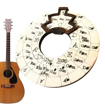 Необходимите инструменти за дървени акорди Circle of Fifths Wheel, които се простират възможностите на игри, писане на песни и изучаване на музика