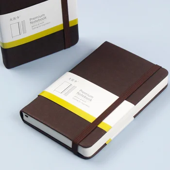 Нов Хит на Продажбите, джобен бележник, Кафяв бележник A6 в твърди корици, Мини-дневник на ремешке с празна страница, можете да използвате и като подарък