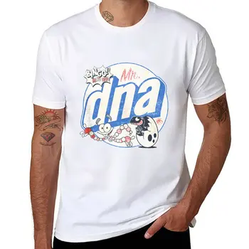 Нова тениска Mr. DNA с шарени кръг, тениски оверсайз, летни потници, тениски големи размери, блуза, мъжки ризи