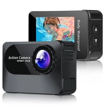Новата екшън-камера за 4K 1080 Ultra HD WiFi с 2,0-инчов екран 10 М 150D, Водоустойчива камера за Гмуркане, каска за запис на видео