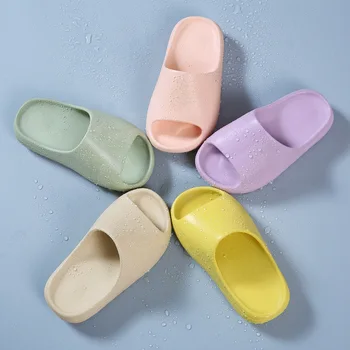 Нови летни чехли за деца на закрито и открито, нескользящая домашни обувки от EVA подметка за момчета и момичета