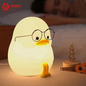 Ночники RSSER Duck, Детски led лека нощ, Акумулаторна лампа 